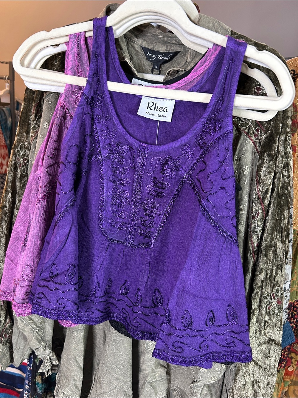 rhea purple top nwt top